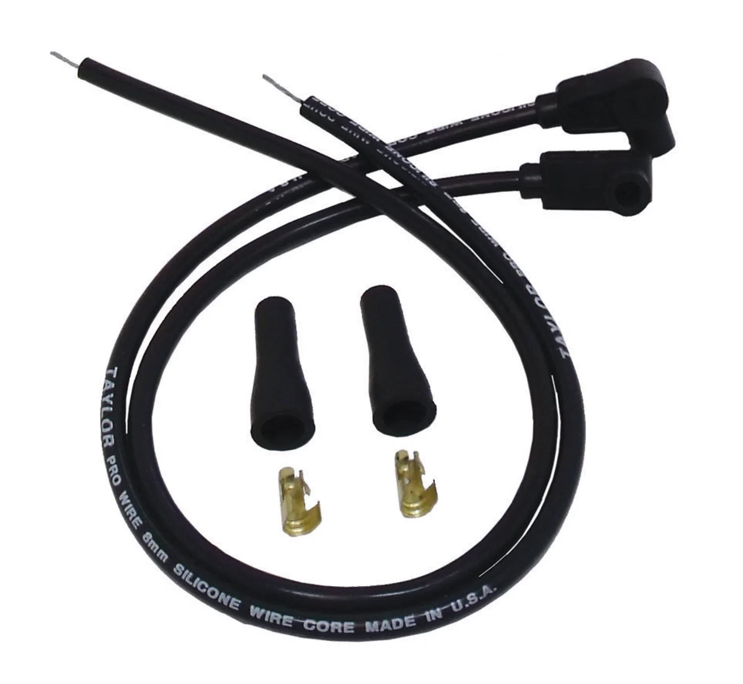 Spark Plug Wire Set Universal 8mm Silicone 90_ 0 ohm_ft Prowire Solid 11050